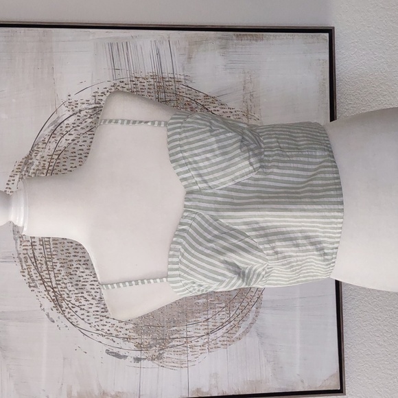 Anthropologie Bustier Top Green, L - Picture 3 of 11